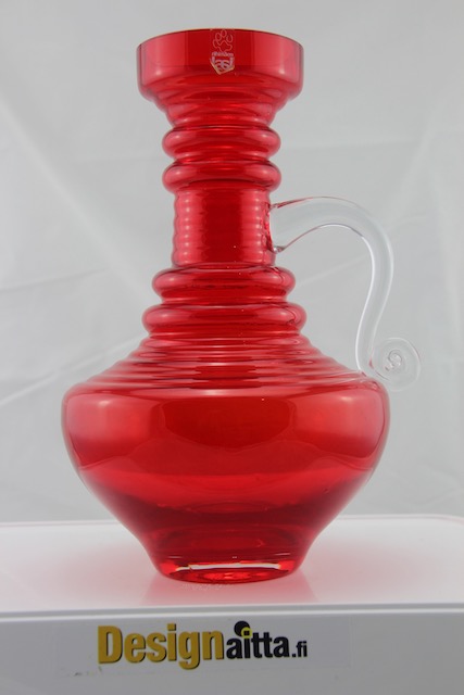 Tamara aladin, Aladinin, Kleopatra , Maljakko, Vaasi, Designaitta, Riihimäen, riihimäki, Taidelasi, Designlasi, Finnish art glass
