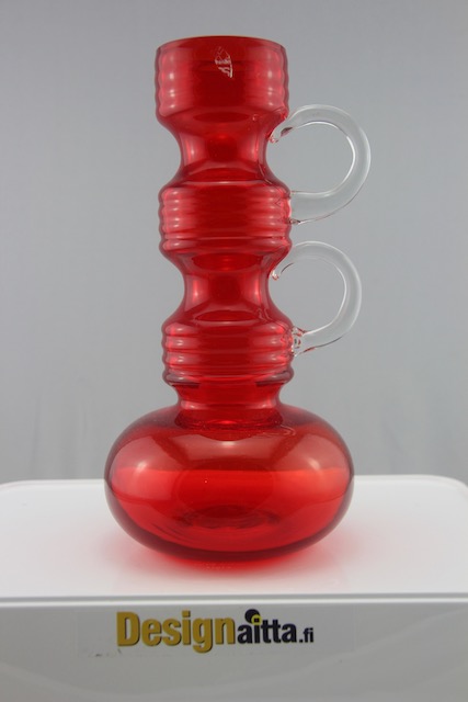 Tamara aladin, Aladinin, Kleopatra , Maljakko, Vaasi, Designaitta, Riihimäen, riihimäki, Taidelasi, Designlasi, Finnish art glass